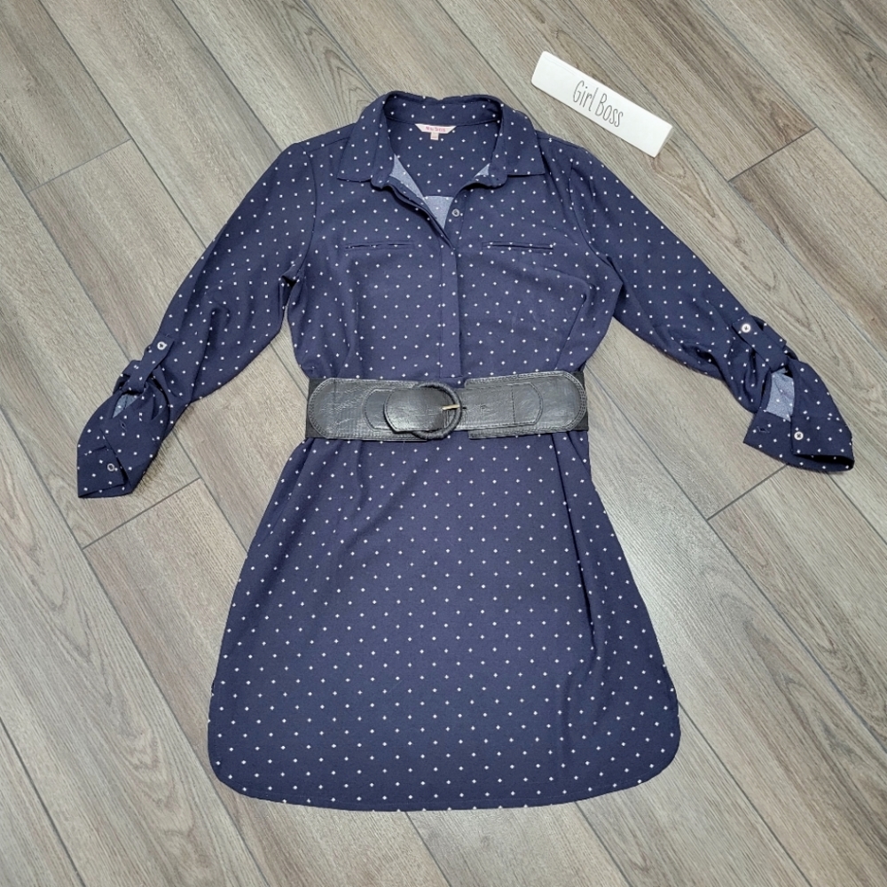 ✨️3 For $30✨️Max Cocos Tunic Dress Blouse - Navy Blue (M)